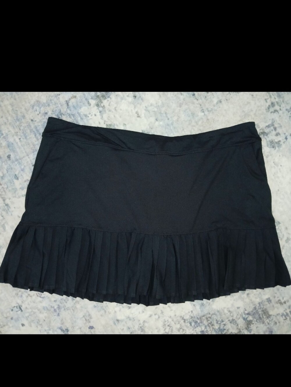 Top Golf Womens Size XXL Black Golf Tennis Casual Pleated Skort Skirt Pockets